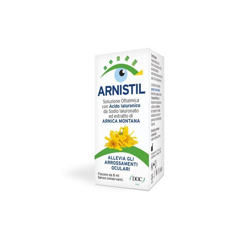 Doc Generici Arnistil Soluzione Oftalmica Acido Ialuronico 0,2% + Estratto Di Arnica Montana 0,1% Flacone 8 Ml - Integratori ...