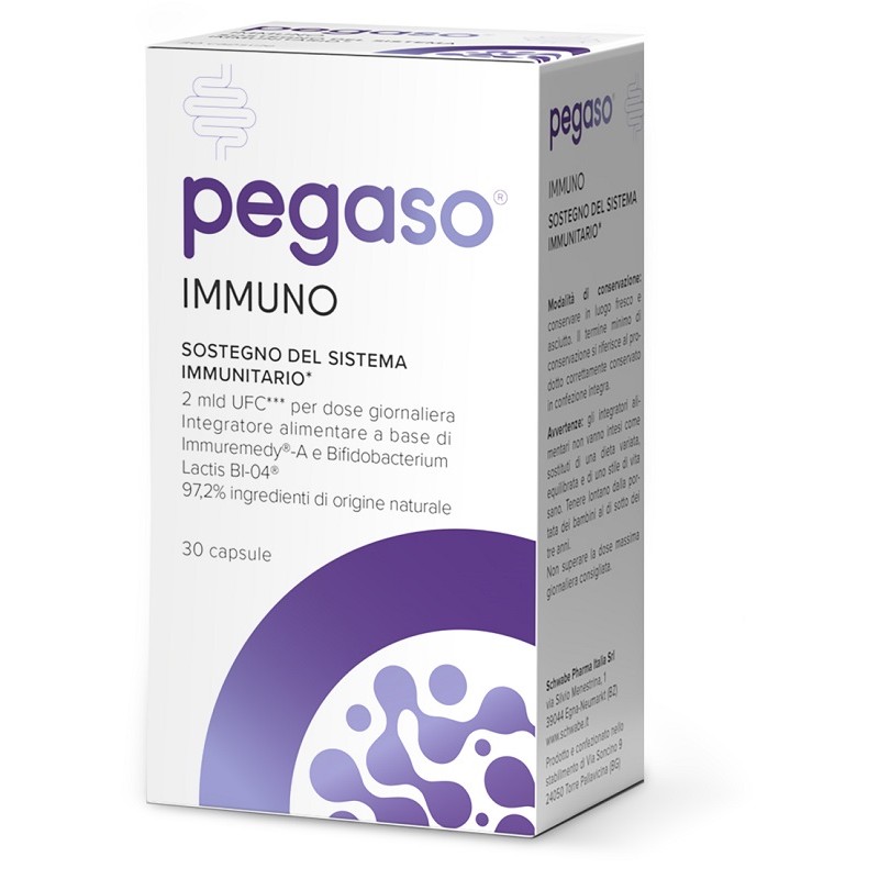 Schwabe Pharma Italia Pegaso Immuno 30 Capsule - Integratori per difese immunitarie - 944441296 - Schwabe Pharma Italia - € 1...