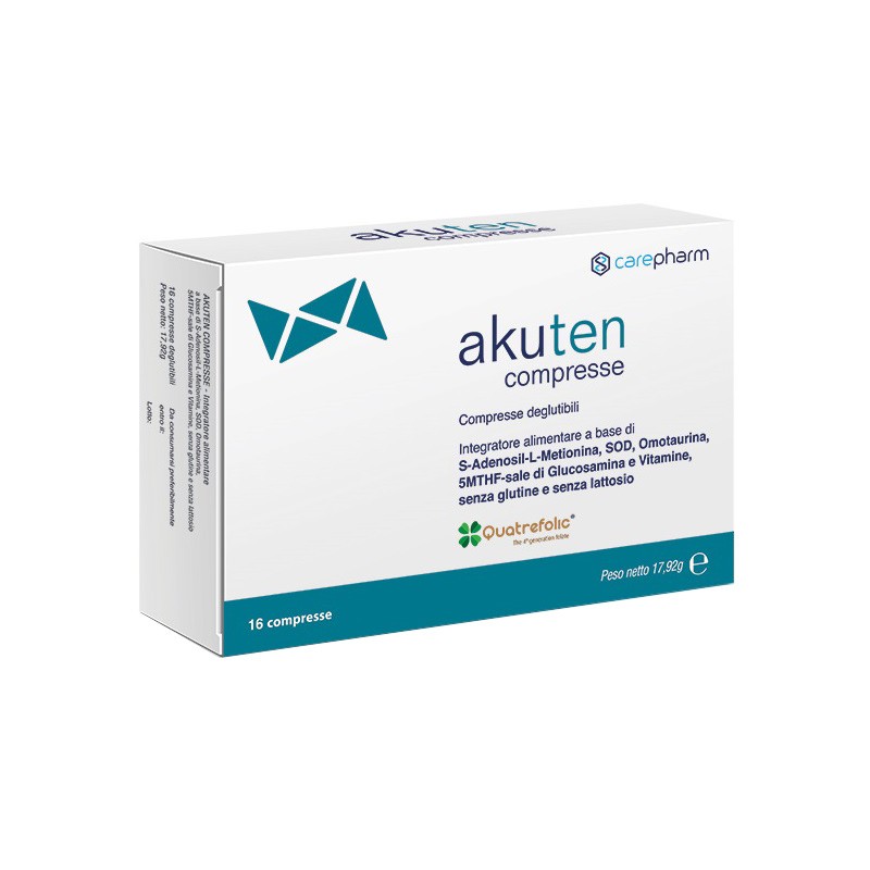 Carepharm Akuten 16 Compresse - Integratori multivitaminici - 985822358 - Carepharm - € 24,56