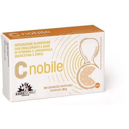 Erbenobili C Nobile 30 Compresse Masticabili - Integratori multivitaminici - 987308867 - Erbenobili - € 21,24