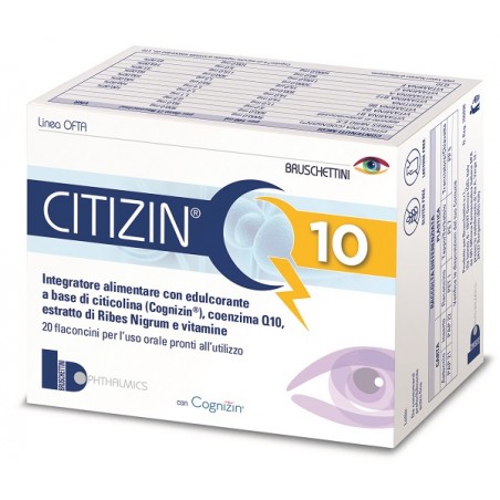 Bruschettini Citizin Q10 20 Flaconcini Da 10 Ml - Integratori per occhi e vista - 947425575 - Bruschettini - € 42,66