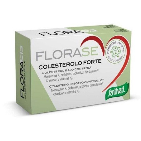 Santiveri Sa Florase Colesterolo Forte 40 Capsule Santiveri Sa - 1 Santiveri Sa Florase Colesterolo Forte 40 Capsule Santiveri Sa - 1
