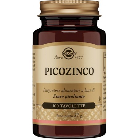Solgar Picozinco per Pelle Capelli e Unghie 100 Tavolette Solgar - 1 Solgar Picozinco per Pelle Capelli e Unghie 100 Tavolette Solgar - 1