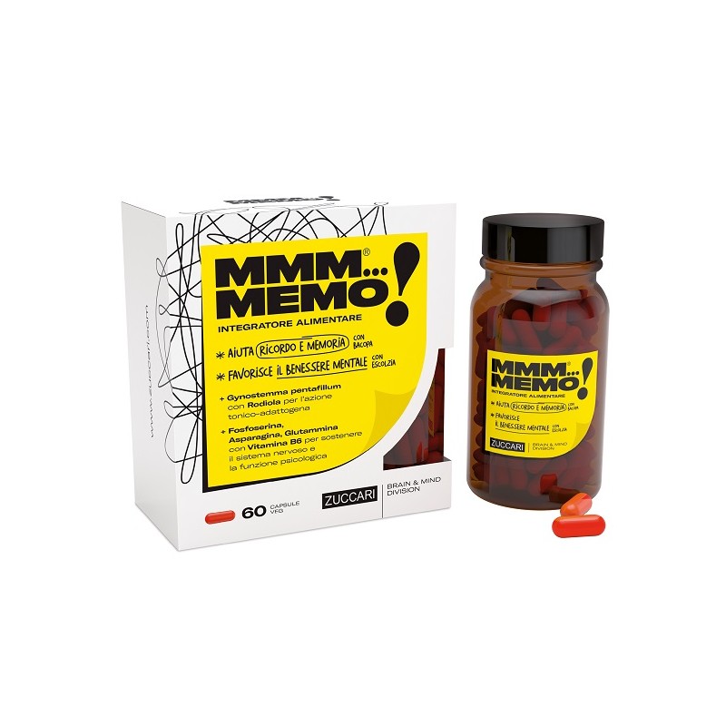 Zuccari Mmm Memo 60 Capsule - Integratori per concentrazione e memoria - 984829743 - Zuccari - € 22,65