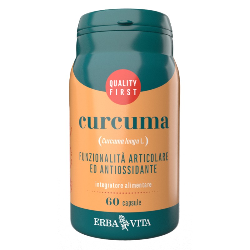 Erba Vita Group Curcuma 60 Capsule - Integratori per dolori e infiammazioni - 982751051 - Erba Vita - € 11,74