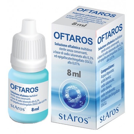 Staros Oftaros Soluzione Oftalmica 8 Ml - Occhi rossi e secchi - 944473711 - Staros - € 15,74