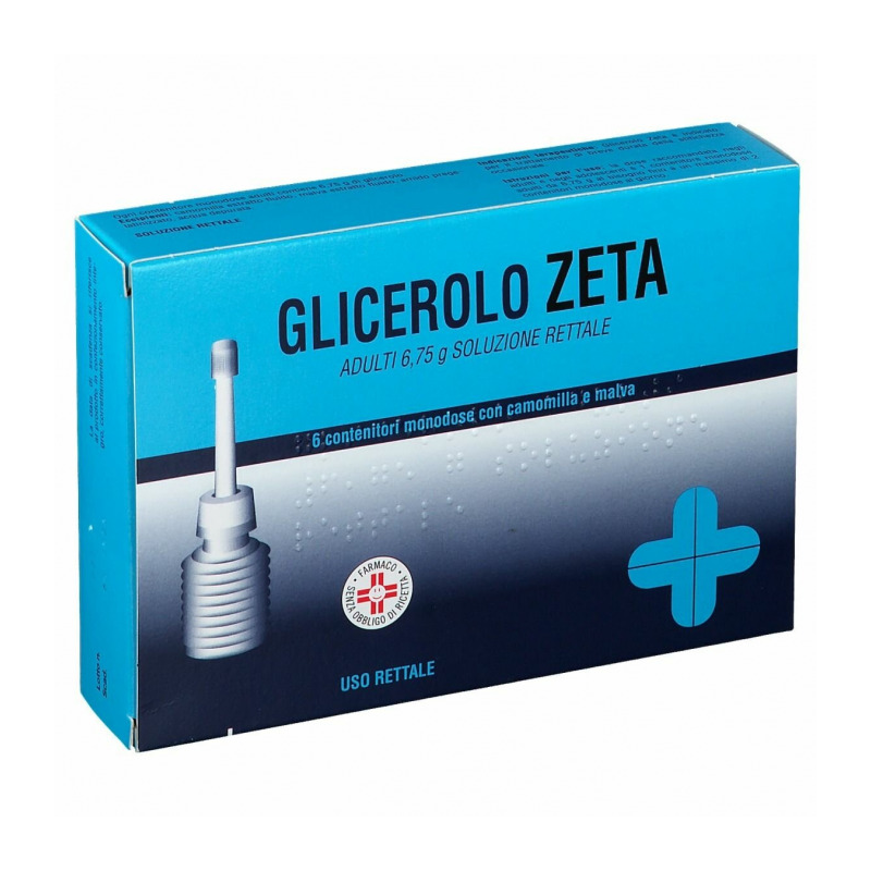Glicerolo Zeta Adulti Stitichezza 6 Contenitori - Farmaci per stitichezza e lassativi - 031329030 - Zeta Farmaceutici - € 3,10