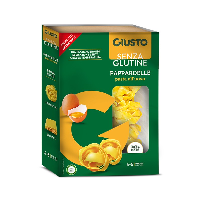 Farmafood Giusto Senza Glutine Pappardelle All'uovo 250 G - Alimenti speciali - 985480072 - Farmafood - € 4,13