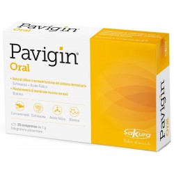 Sakura Italia Pavigin Oral 20 Compresse - Integratori per difese immunitarie - 940505454 - Sakura Italia - € 21,43