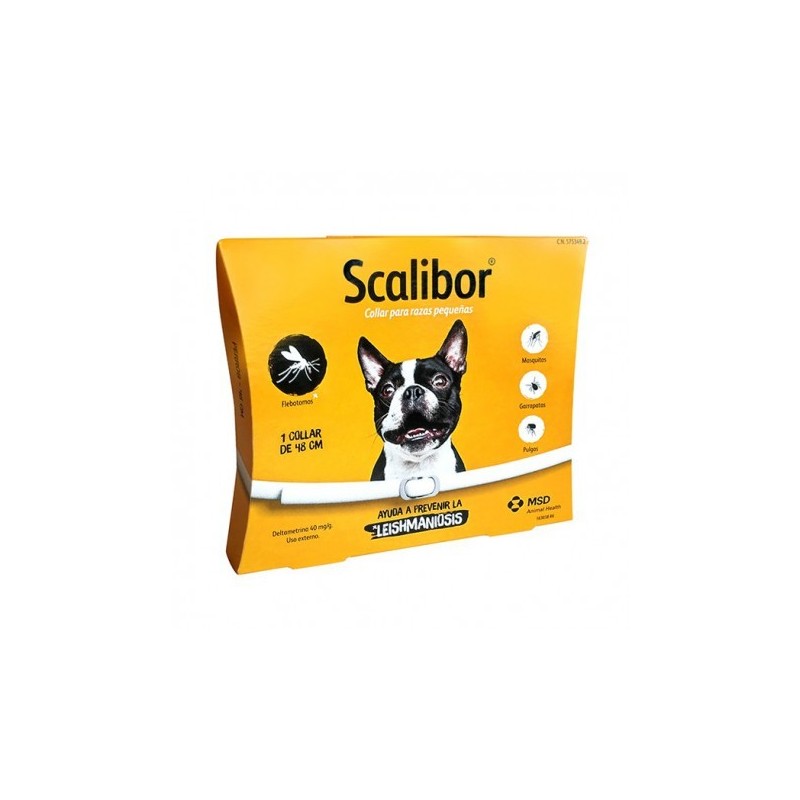 SCALIBOR PROTECTOR BAND*collare antiparassitario bianco 48 cm per cani taglia media e piccola - Prodotti per cani - 102510056...