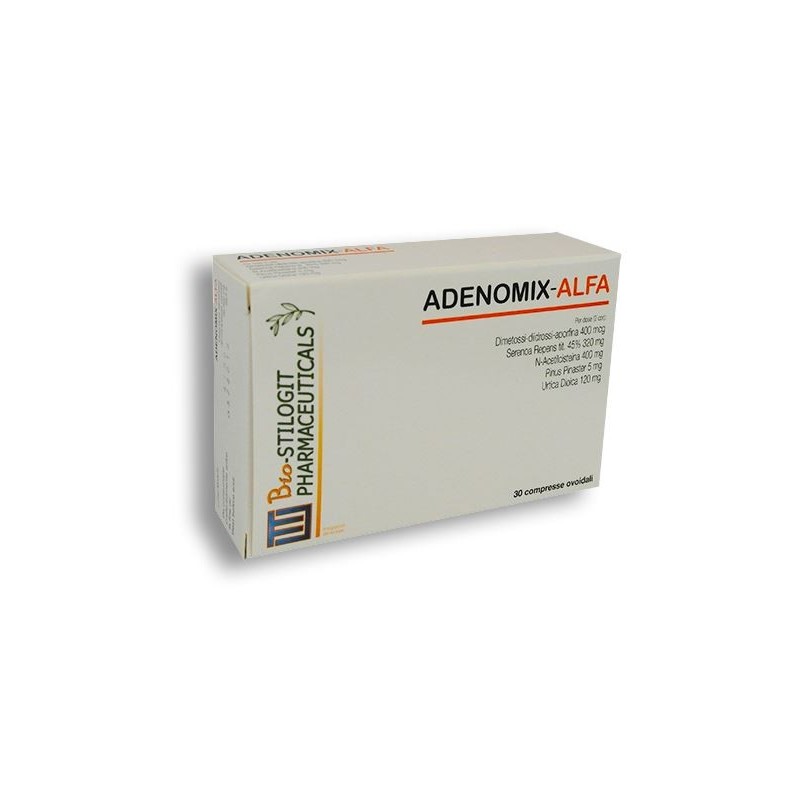 Adenomix Alfa Integratore per la Prostata 30 Compresse Bio Stilogit Pharmaceutic. - 1