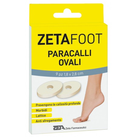 Zeta Farmaceutici Zetafoot Paracallo Ovale Lattice 9 Pezzi - Prodotti per la callosità, verruche e vesciche - 944779545 - Zet...