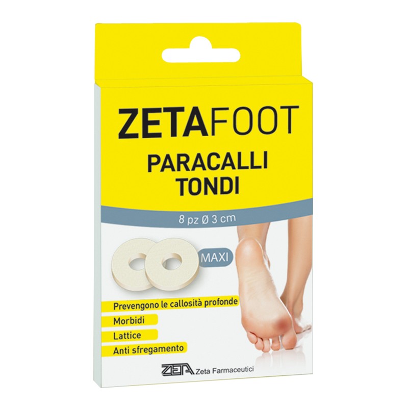 Zeta Farmaceutici Zetafoot Paracallo Grande Tondo Lattice 8 Pezzi - Prodotti per la callosità, verruche e vesciche - 94477955...