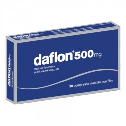 Daflon 500 per Insufficienza Venosa ed Emorroidi 30 Compresse - Farmaci per gambe pesanti e microcircolo - 049700014 - Daflon...