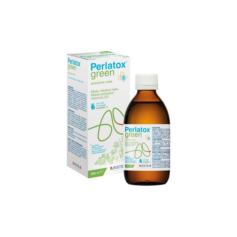 Perlatox Green Integratore per Gola e Bronchi 200 Ml Aristeia Farmaceutici - 1