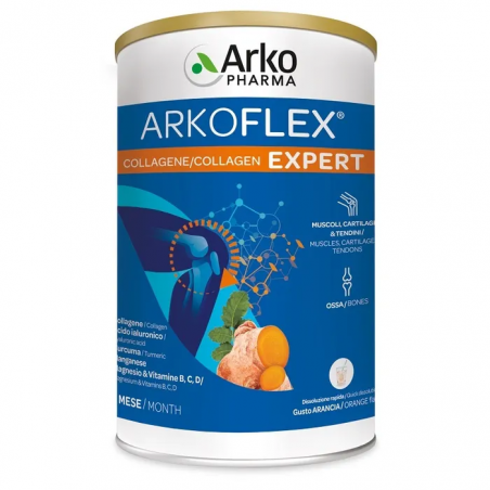 Arkoflex Expert Integratore di Collagene in Polvere 390 G Gusto Arancia - Integratori per articolazioni ed ossa - 985976531 -...