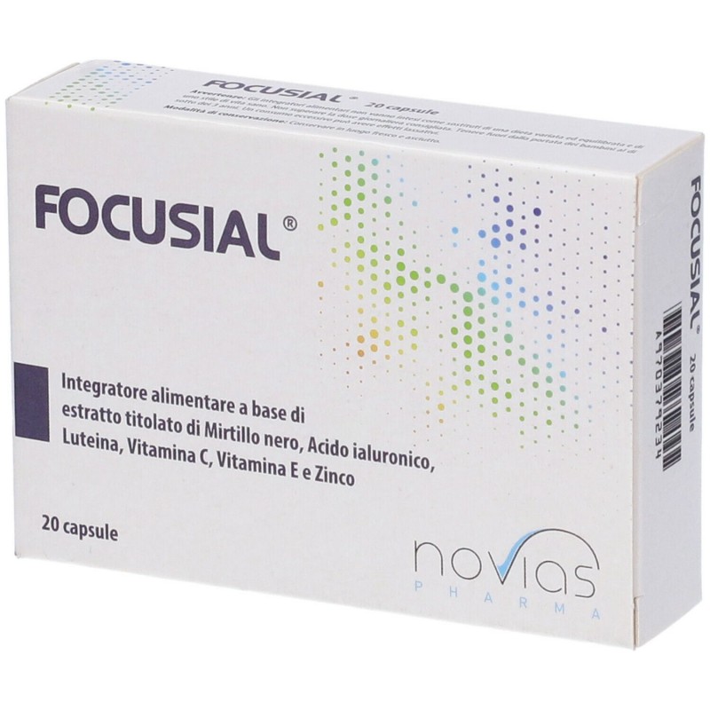 Focusial Integratore per la Vista 20 Capsule - Integratori per occhi e vista - 970379234 - Innovazioni Terapeutiche - € 20,89