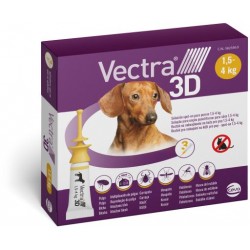 Vectra 3D Soluzione Spot-On Cani da 1,5 a 4 Kg 3 Pipette - Prodotti per cani - 104687025 - Vectra - € 23,39