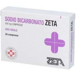 Zeta Farmaceutici Sodio Bicarbonato Zeta 500 Mg Compresse - Farmaci per bruciore e acidità di stomaco - 031358017 - Zeta Farm...