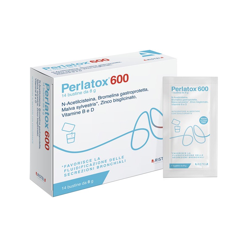 Aristeia Farmaceutici Perlatox 600 14 Bustine Nuova Formulazione - Integratori per apparato respiratorio - 986007209 - Ariste...