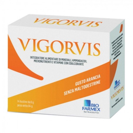 Biofarmex Vigorvis 14 Bustine Da 6 G Biofarmex - 1 Biofarmex Vigorvis 14 Bustine Da 6 G Biofarmex - 1