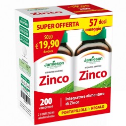 JAMIESON DUOPACK ZINCO 200 COMPRESSE - Integratori per difese immunitarie - 981546334 - Jamieson - € 14,77