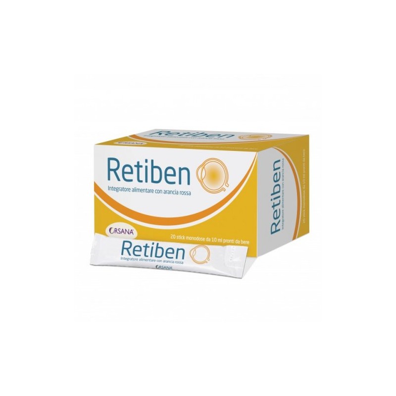 RETIBEN 20 STICK 10 ML - Integratori per occhi e vista - 975965676 -  - € 19,54