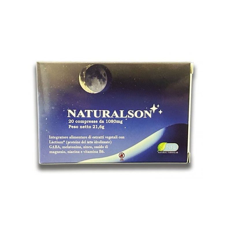 Natural Farma Lab Naturalson 20 Compresse - Integratori per umore, anti stress e sonno - 943321909 - Natural Farma Lab - € 24,85