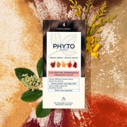 Phyto Color Kit 4 Castano 1 Latte 50 Ml + 1 Crema 50 Ml + 1 Maschera 12 Ml - Tinte e colorazioni per capelli - 985670900 - Ph...