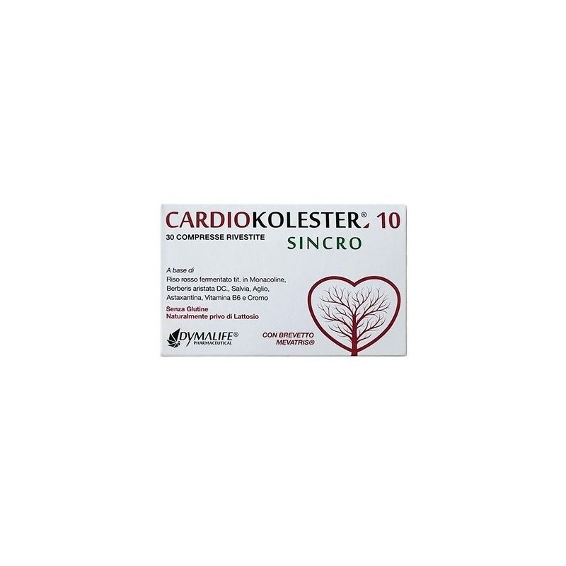 Dymalife Pharmaceutical Cardiokolester 10 Sincro 30 Compresse Rivestite - Integratori per il cuore e colesterolo - 948009321 ...