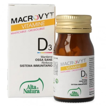 MACROVYT VITAMINA D3 VEG 60 COMPRESSE OROSOLUBILI - 1 MACROVYT VITAMINA D3 VEG 60 COMPRESSE OROSOLUBILI - 1