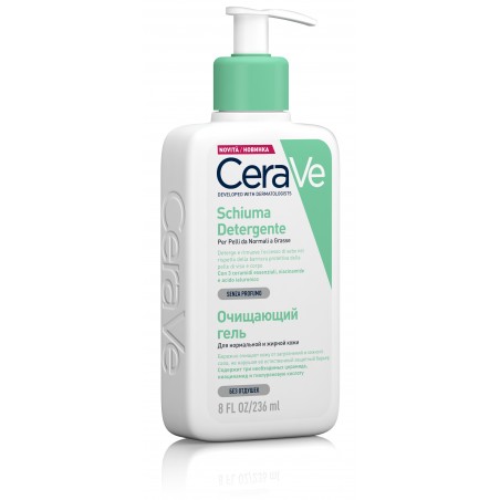 Cerave Schiuma Detergente Struccante Viso Per Pelle Grassa 236 Ml Cerave - 1 Cerave Schiuma Detergente Struccante Viso Per Pelle Grassa 236 Ml Cerave - 1