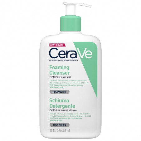 Cerave Schiuma Detergente Struccante Viso Per Pelle Grassa 473 Ml - Detergenti, struccanti, tonici e lozioni - 974109252 - Ce...