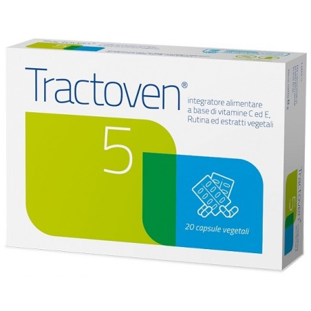 Tractoven 5 per Microcircolo e Cellulite 20 Capsule - Circolazione e pressione sanguigna - 986395960 - Euronational - € 16,93