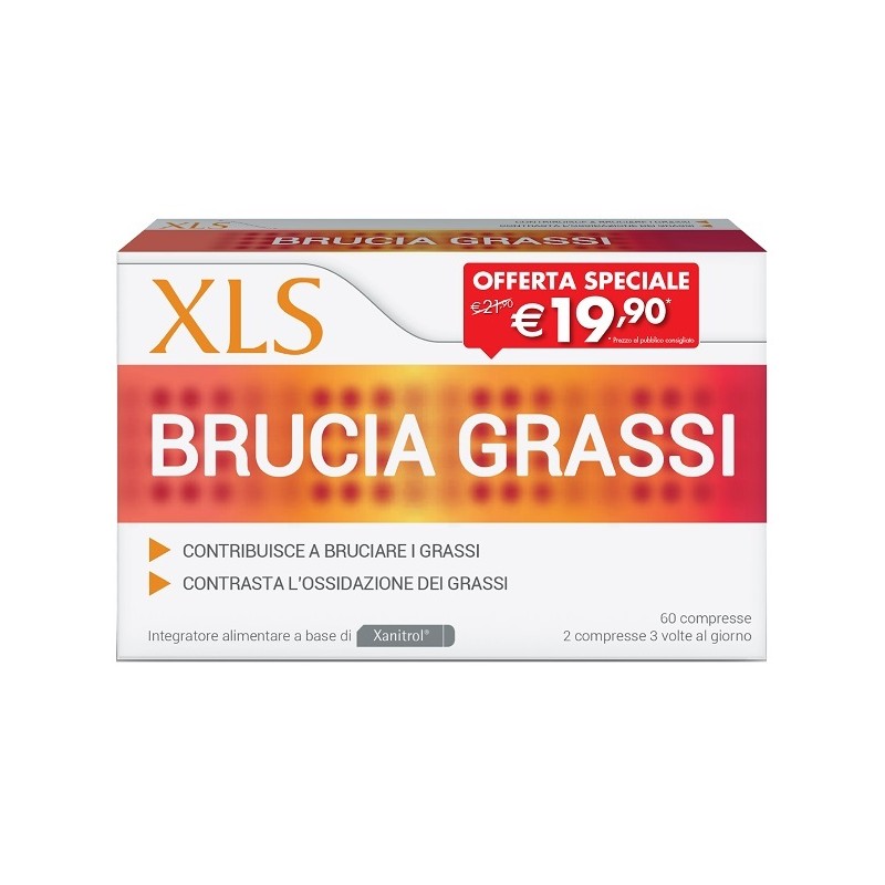 Perrigo Italia Xls Brucia Grassi 60 Compresse Taglio Prezzo - Integratori per dimagrire ed accelerare metabolismo - 987412119...