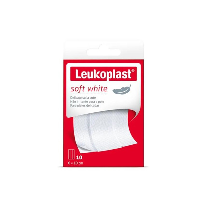 Essity Italy Leukoplast Soft White 100 X 6 Cm 10 Pezzi - Medicazioni - 978502870 - Essity Italy - € 5,22