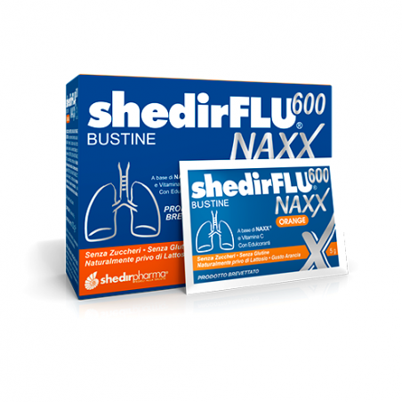 ShedirFLU 600 Naxx Arancia Mucolitico e Fluidificante 20 Bustine - Integratori per apparato respiratorio - 944033075 - Shedir...