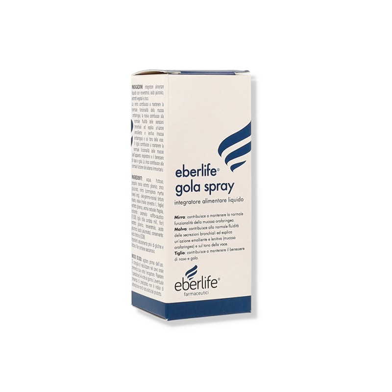 Eberlife Gola Spray Integratore per Mal di Gola 25 Ml - Integratori per mal di gola - 979683683 - Eberlife Farmaceutici - € 1...
