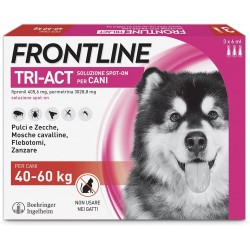 FRONTLINE TRI-ACT*spot-on soluz 3 pipette 6 ml 3.028,8 mg +405,6 mg cani da 40 a 60 Kg - Prodotti per cani - 104672148 - Fron...