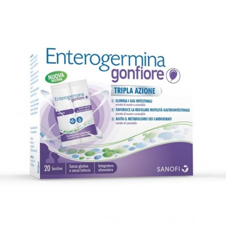 Enterogermina Gonfiore Tripla Azione 20 Bustine Bipartite Enterogermina - 1 Enterogermina Gonfiore Tripla Azione 20 Bustine Bipartite Enterogermina - 1