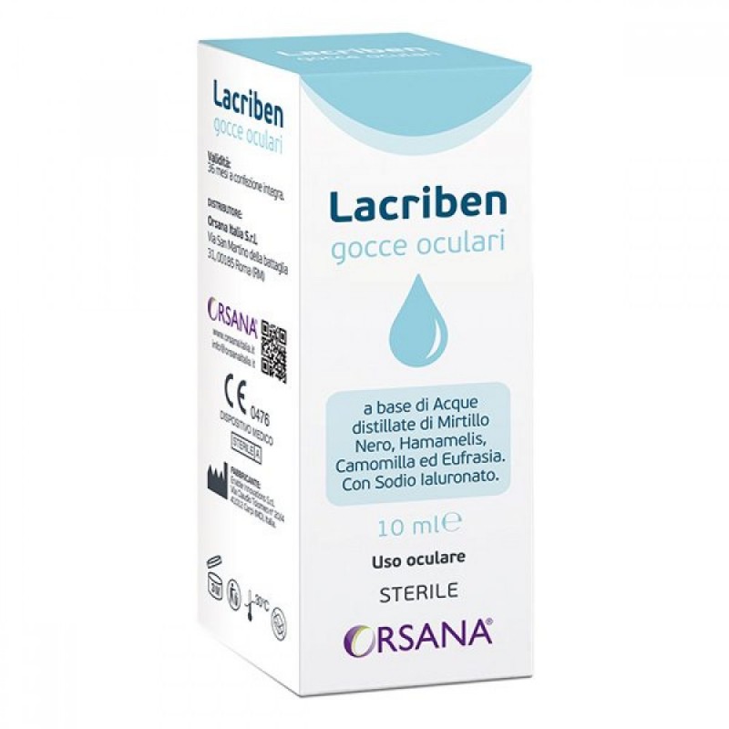 Gocce Oculari Lacriben 10 Ml Orsana Italia - 2