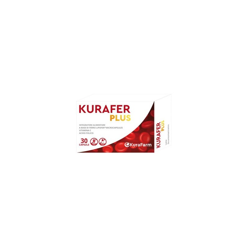 Kurafarm Kurafer Plus Integratore Per La Carenza Di Ferro 30 Capsule - Alimentazione e integratori - 980485662 - Kurafarm S -...