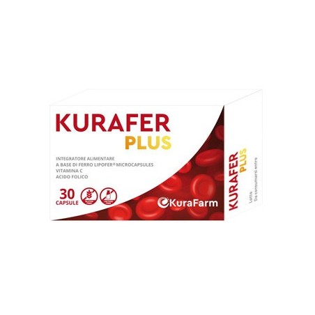 Kurafarm Kurafer Plus Integratore Per La Carenza Di Ferro 30 Capsule - Alimentazione e integratori - 980485662 - Kurafarm S -...