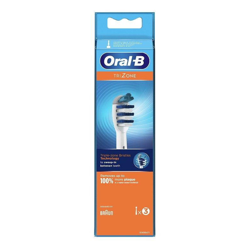 Procter & Gamble Oralb Trizone Eb30 Testine Per Spazzolino Elettrico 3 Pezzi - Spazzolini elettrici e idropulsori - 982509655...