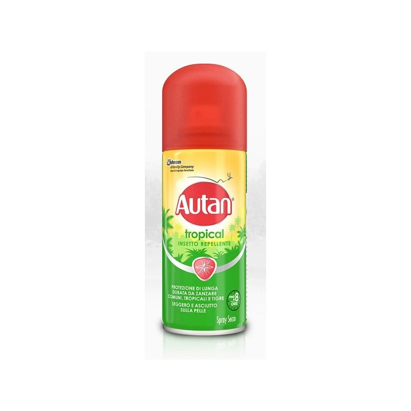 Autan Tropical Spray Secco 100 Ml - Insettorepellenti - 922411879 - Autan - € 10,99