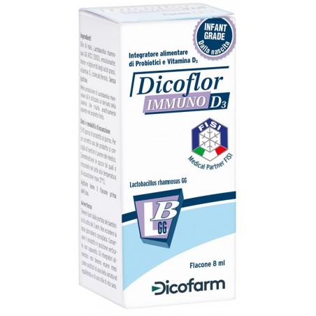 Dicoflor Immuno D3 Per Sistema Immunitario e Flora Batterica 8 Ml - Integratori di fermenti lattici - 935198364 - Dicoflor - ...