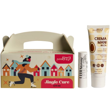 Purobio Ultra Bag Ricca Crema Mani 50 Ml + Lipbalm Ultra Hydrating 5 Ml - Trattamenti idratanti e nutrienti per il corpo - 94...