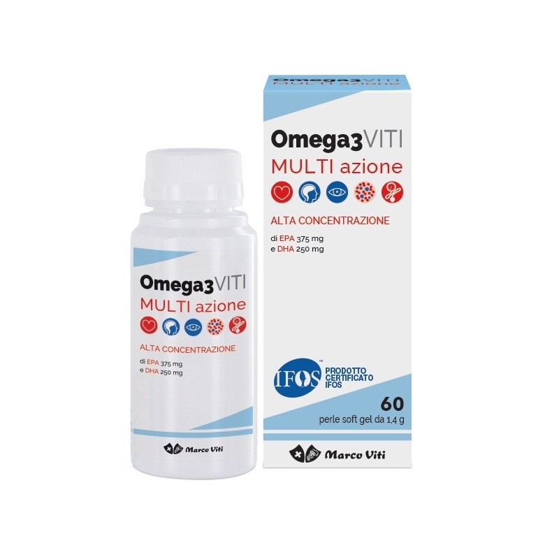 Marco Viti Farmaceutici Omega3 Viti Multiazione 60 Perle - Integratori di Omega-3 - 931498392 - Marco Viti - € 10,74