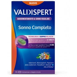 Vemedia Pharma Valdispert Sonno Completo 30 Compresse A Doppio Strato - Integratori per umore, anti stress e sonno - 98721977...
