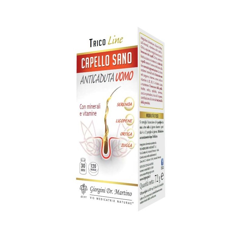 Dr. Giorgini Ser-vis Capello Sano Anticaduta Uomo 120 Pastiglie Dr. Giorgini - 1
